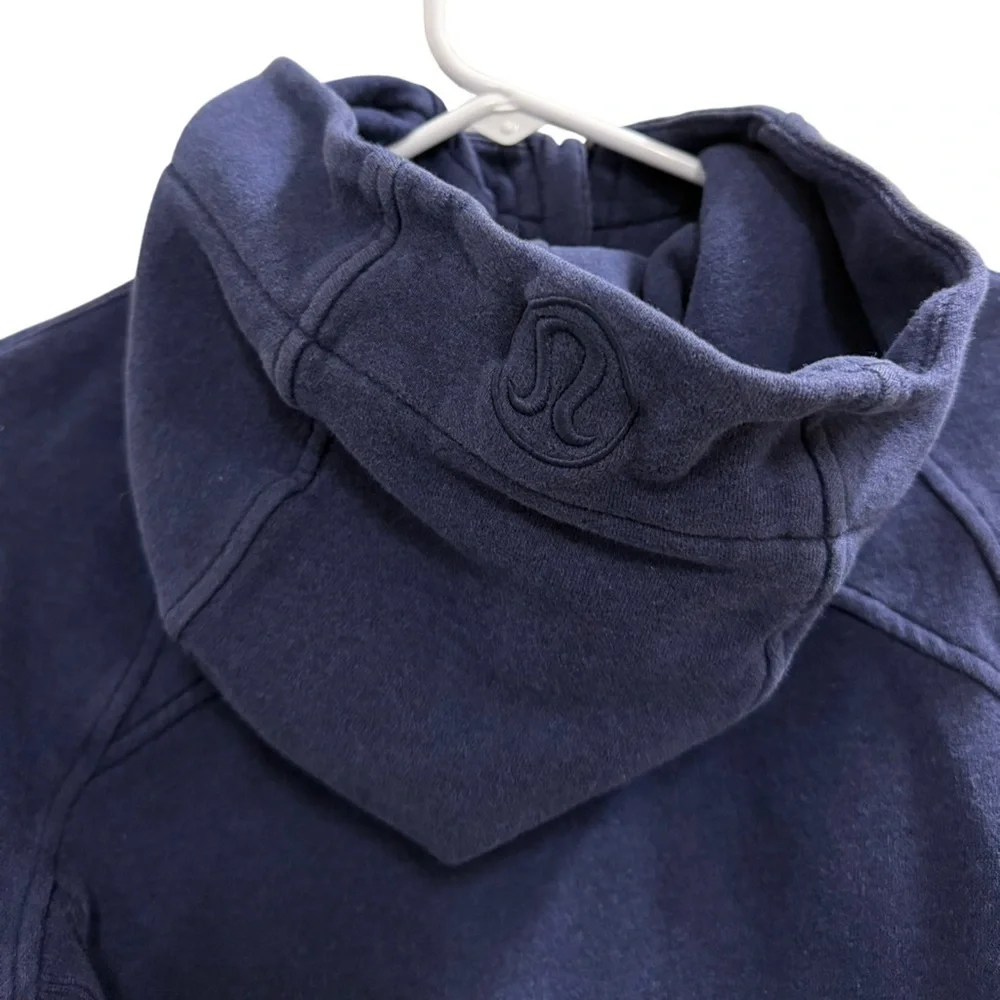 LULULEMON Scuba Hoodie Light Cotton Fleece Blue Size 6